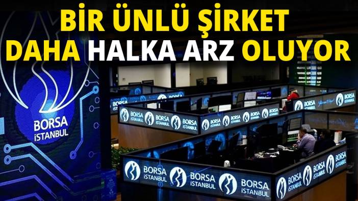 Bir ünlü şirket daha halka arz oluyor