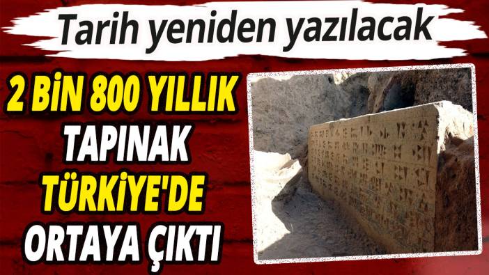 Tarih yeniden yazılacak: 2 bin 800 yıllık tapınak Türkiye'de ortaya çıktı