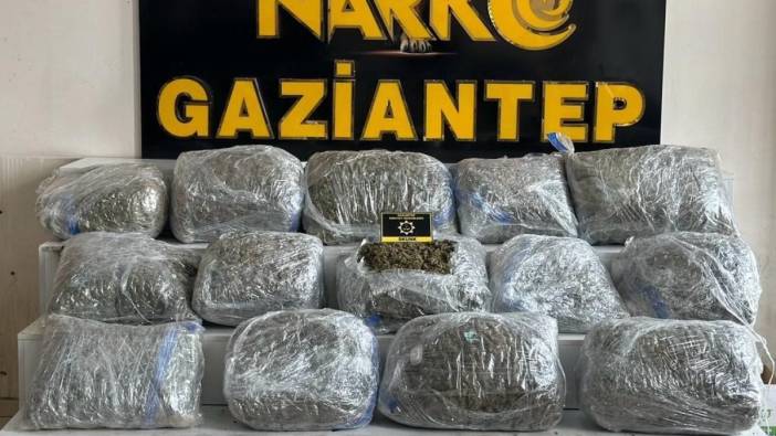 Gaziantep'te 78 kilogram skunk ele geçirildi: 1 şahıs tutuklandı