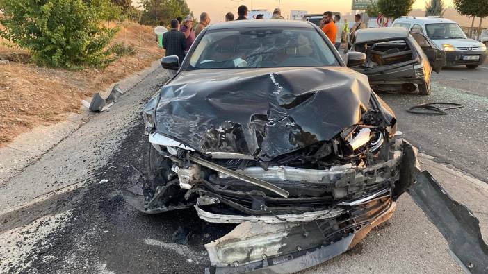 Şanlıurfa’da yaşanan zincirleme kaza kamerada