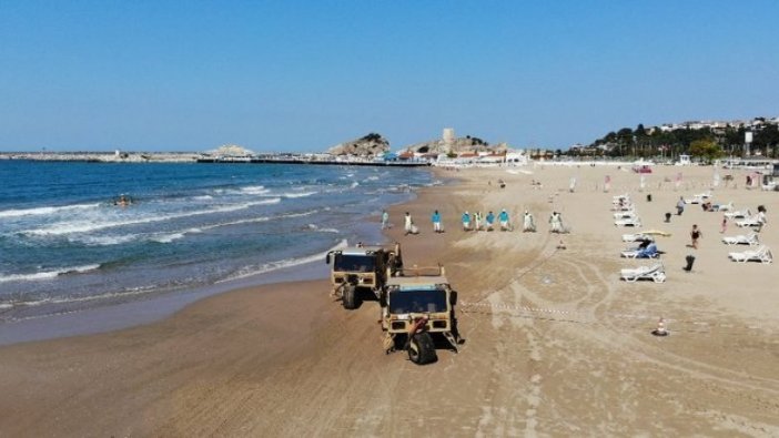 96 plajda yaz sezonu temizliği yapılıyor