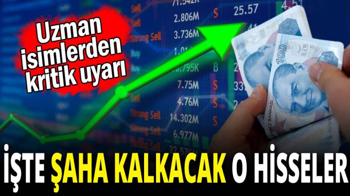 Uzman isimlerden kritik uyarı: İşte şaha kalkacak o hisseler