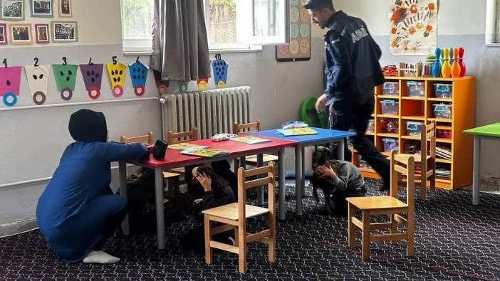 Cizre’de ilkokul öğrencilerine doğal afet eğitimi