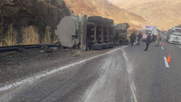 Ağrı’da kaza yapan tanker sürücüsü hayatını kaybetti