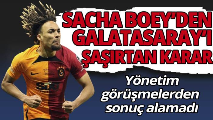 Sacha Boey’den Galatasaray’ı şaşırtan karar