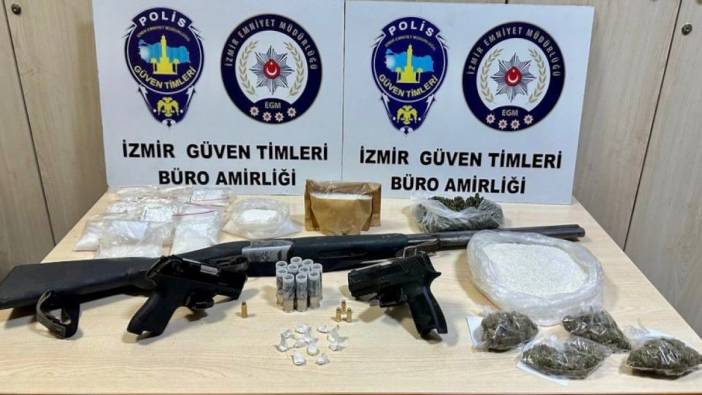 İzmir'de Güven Timleri'nden uyuşturucu baskını