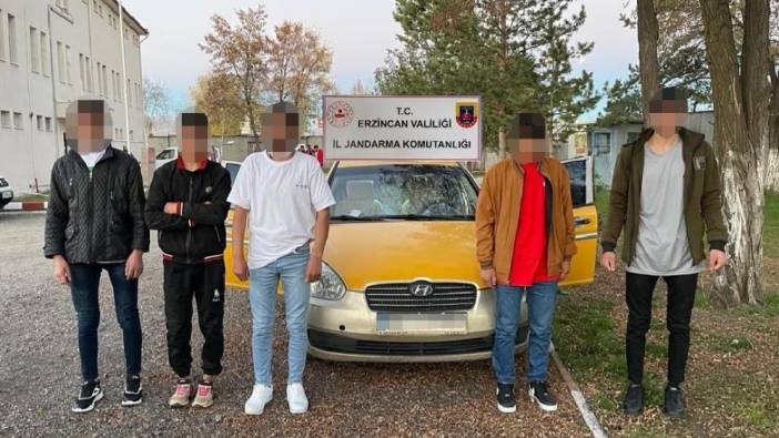Erzincan’da 5 kaçak göçmen yakalandı