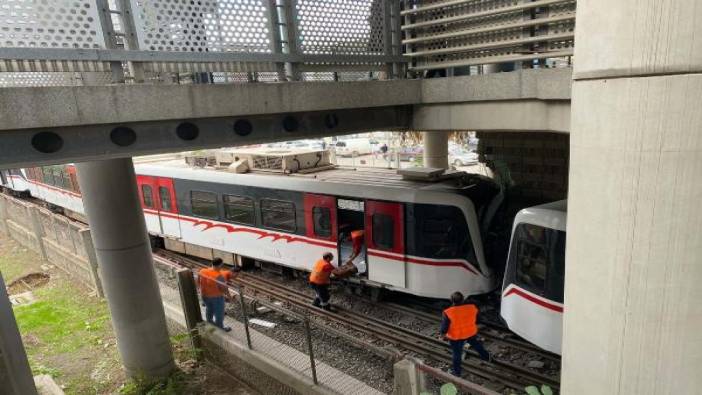İzmir'de metro raydan çıktı 3 kişi yaralandı