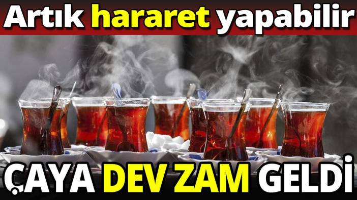 Artık hararet yapabilir 'Çaya dev zam geldi'