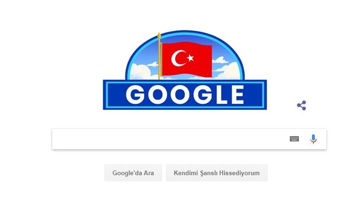 Google'dan Cumhuriyet Bayramı'na özel logo