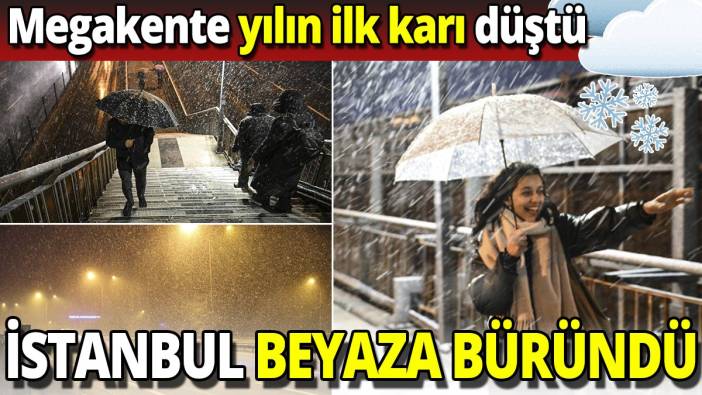İstanbul beyaza büründü 'Megakente yılın ilk karı düştü'