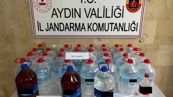 Aydın'da 155 litre etil alkol ele geçirildi