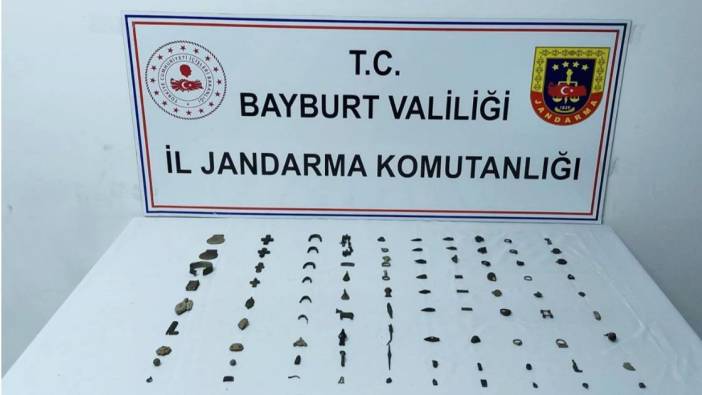 Bayburt'ta Roma ve Bizans dönemine ait tarihi eser ele geçirildi