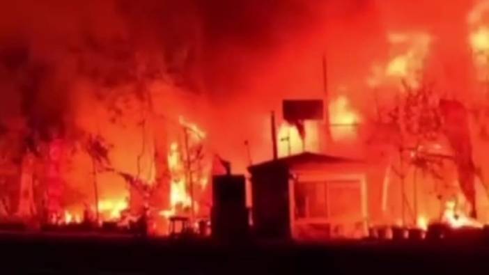 İzmir’de iş yerinde çıkan yangında tüpler patladı