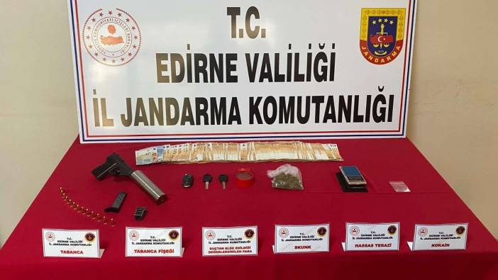 Edirne'de şüphe üzerine durdurulan araç sürücüsü tutuklandı