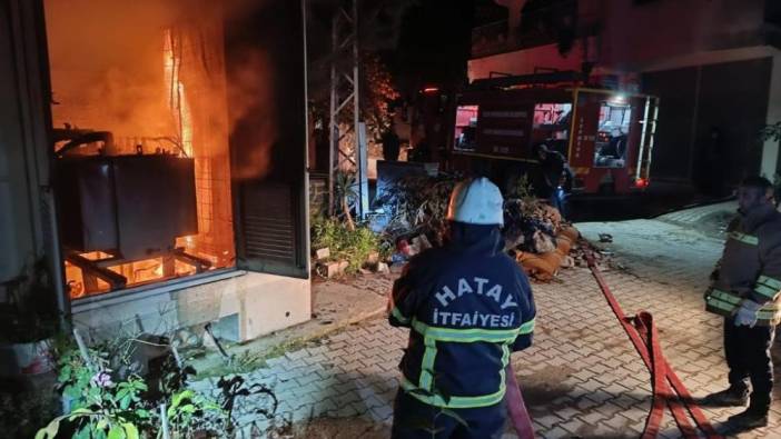 Hatay’da trafo yangını çıktı