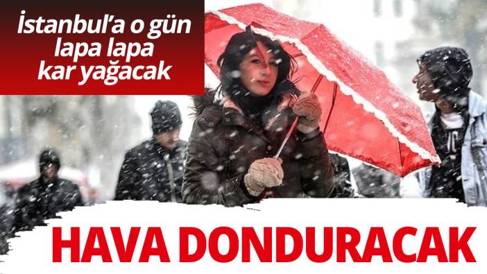 İstanbul'a lapa lapa kar yağacak İstanbul'un donacağı gün belli oldu