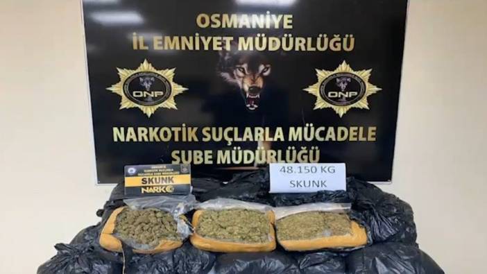 Osmaniye'de 48 kilo sentetik uyuşturucu ele geçirildi