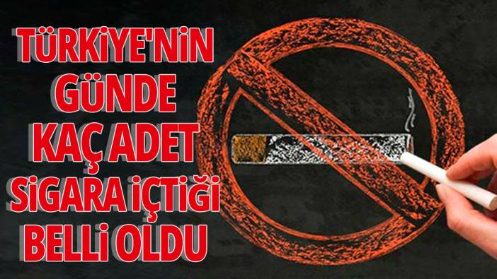 Türkiye'nin günde kaç adet sigara içtiği belli oldu