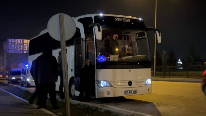 Anıtkabir'i ziyarete giden yolcuları taşıyan tur otobüs çalıntı çıktı