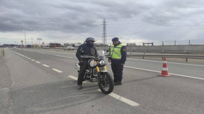 Kırklareli’nde jandarmadan motosiklet denetimi