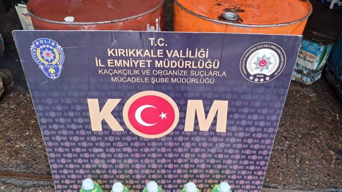 Kırıkkale'de 350 litre kaçak akaryakıt ele geçirildi