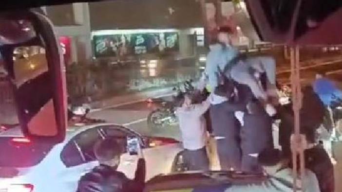 Beşiktaş'ta asker uğurlama konvoyu trafiği kabusa çevirdi