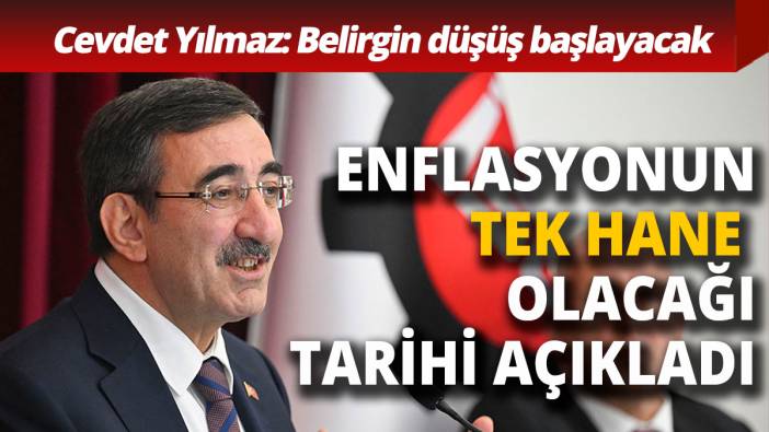 Cevdet Yılmaz'dan enflasyonda tek hane açıklaması