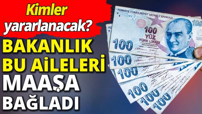 Bakanlık bu aileleri maaşa bağladı 'Her ay hesaplara yatıyor'