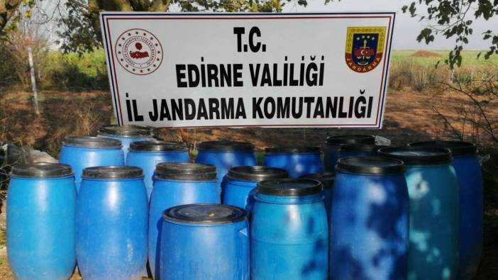 Edirne'de 2 ton kaçak içki ele geçirildi