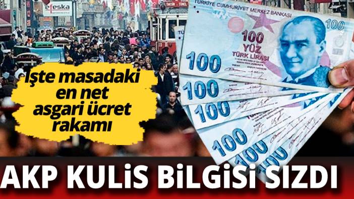 Masadaki asgari ücret rakamı belli oldu AKP'den derin kulis