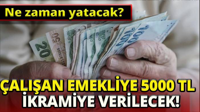 Çalışan Emekliye 5000 TL ikramiye verilecek'Ne zaman yatacak'