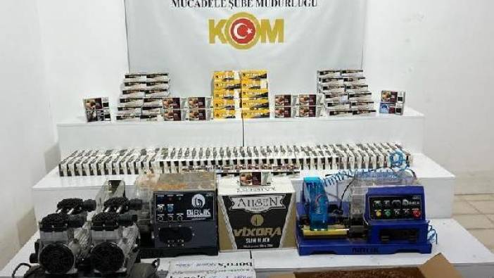 Samsun'da 47 bin 400 doldurulmuş makaron ele geçirildi