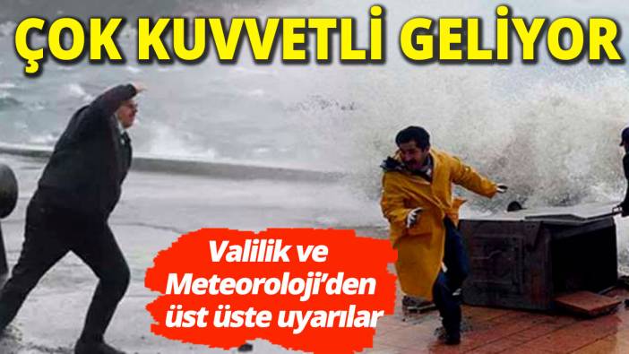 Çok şiddetli geliyor İstanbul Valiliği saat vererek uyardı