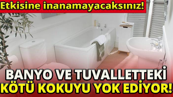 Etkisine inanamayacaksınız'Banyo ve tuvaletteki kötü kokuyu yok ediyor'