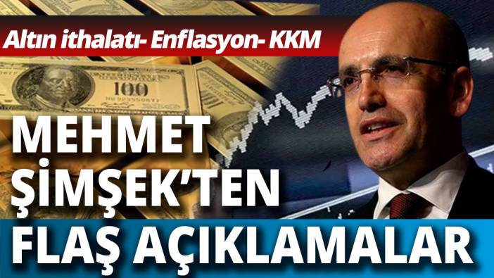 Mehmet Şimşek'ten altın ithalatı açıklaması Altın talebinin düşeceği tarihi açıkladı