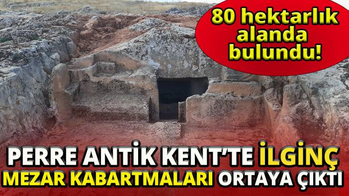 80 hektarlık alanda bulundu 'Perre Antik Kent’te ilginç mezar kabartmaları ortaya çıktı'