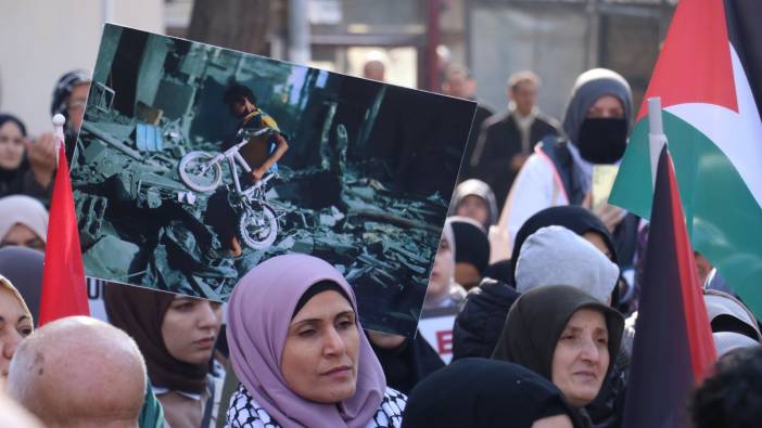 Yalova'da Filistin'e destek yürüyüşü