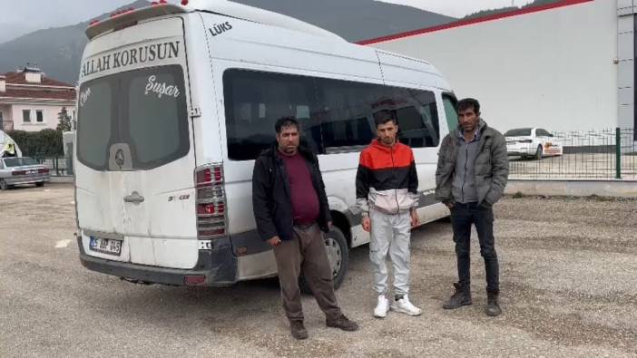 Amasya'da minibüste kaçak göçmenler yakalandı