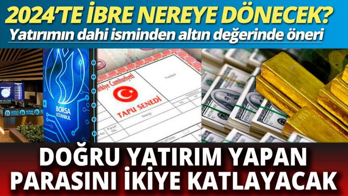 İşte paranızı ikiye katlayacak yatırım önerisi 2024'te ibre nereye dönecek