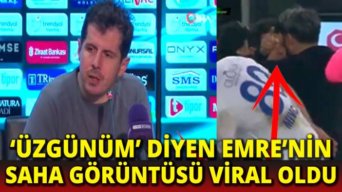 Basın açıklamasında Üzgünüm diyen Emre Belözoğlu'nun saha iç görüntüleri viral oldu