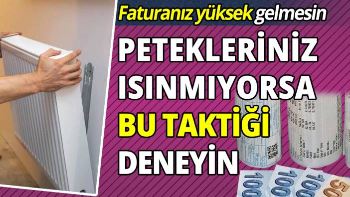 Faturanız yüksek gelmesin Petekleriniz ısınmıyorsa bu taktiği deneyin