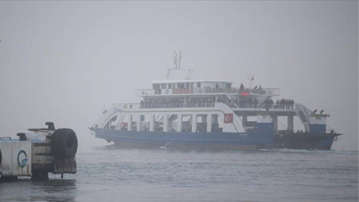 Çanakkale'de gemi trafiğine sis engeli