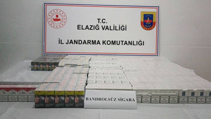 Elazığ'da binlerce paket kaçak sigara ele geçirildi