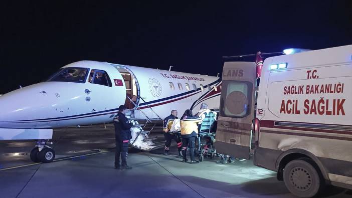 Şırnaklı kadın hasta ambulans uçakla Ankara'ya sevk edildi