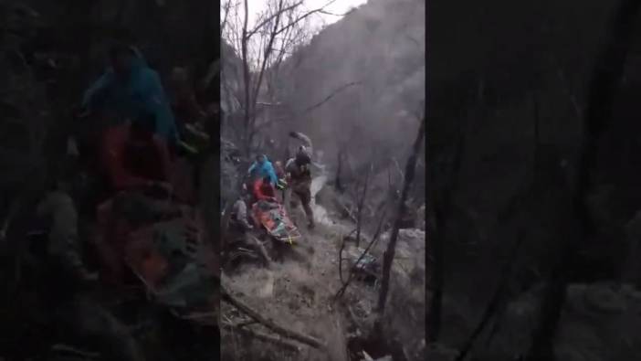 Kayalıklardan düşen vatandaşı HKK personeli böyle kurtardı
