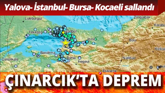 Çınarcık'ta korkutan deprem İstanbul Bursa ve Kocaeli'ni de salladı
