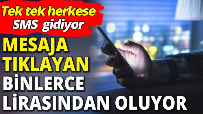 Tek tek herkese bildirim gidiyor ‘Mesaja tıklayan binlerce lirasından oluyor’