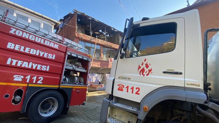 Soba borusundan çıkan yangın korkuttu