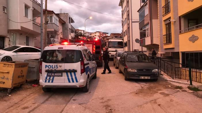 Bilecik'te binada çıkan yangın panik yarattı